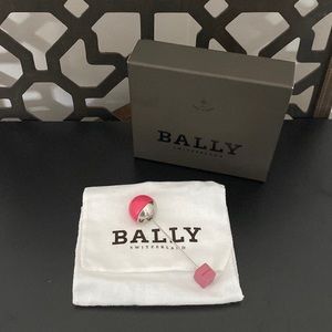 Bally Pink and Silver Brooch